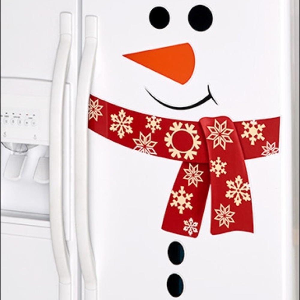 NWT! Christmas | Red Jumbo Snowman Magnet - Picture 1 of 5